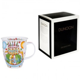 Кружка Dunoon "С Днём Рождения!Невис" 480мл, Фарфор костяной, Dunoon, Великобритания