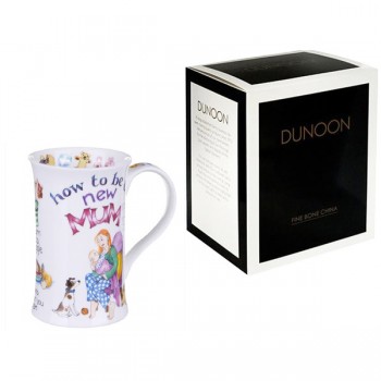 Кружка Dunoon "Инструкция для молодой мамы.Котсуолд" 330мл, Фарфор костяной, Dunoon, Великобритания