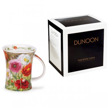 Кружка Dunoon "Маковое поле.Ричмонд" 330мл (красная), Фарфор костяной, Dunoon, Великобритания