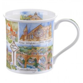 Кружка Dunoon "Йоркшир.Бьютшир" 300мл, Фарфор костяной, Dunoon, Великобритания