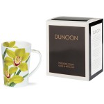 Кружка Dunoon "Орхидея зелёная.Аргайл" 500мл, Фарфор костяной, Dunoon, Великобритания