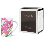 Кружка Dunoon "Орхидея розовая.Аргайл" 500мл, Фарфор костяной, Dunoon, Великобритания
