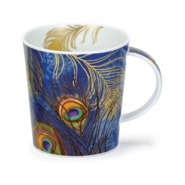 Кружка Dunoon "Павлинье перо голубое.Ломонд" 320мл, Фарфор костяной, Dunoon, Великобритания