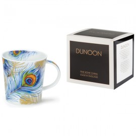 Кружка Dunoon "Павлинье перо белое.Ломонд" 320мл, Фарфор костяной, Dunoon, Великобритания