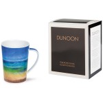 Кружка Dunoon "Зелёная волна.Аргайл" 500мл, Фарфор костяной, Dunoon, Великобритания
