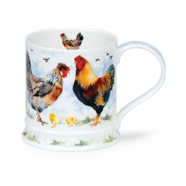 Кружка Dunoon "Петушки.Айона" 400мл, Фарфор костяной, Dunoon, Великобритания
