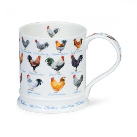 Кружка Dunoon "Породы петухов.Айона" 400мл, Фарфор костяной, Dunoon, Великобритания