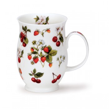 Кружка Dunoon "Земляника и вишня.Саффолк" 310мл, Фарфор костяной, Dunoon, Великобритания
