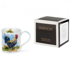 Кружка Dunoon "Петух чёрно-белый.Бьютшир" 300мл, Фарфор костяной, Dunoon, Великобритания