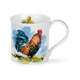 Кружка Dunoon "Петух с зелёным хвостом.Бьютшир" 300мл, Фарфор костяной, Dunoon, Великобритания