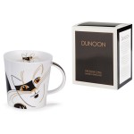 Кружка Dunoon "Абстрактные коты.Кернгорм" 480мл (чёрная), Фарфор костяной, Dunoon, Великобритания