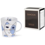 Кружка Dunoon "Абстрактные коты.Кернгорм" 480мл (голубая), Фарфор костяной, Dunoon, Великобритания