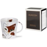 Кружка Dunoon "Абстрактные коты.Кернгорм" 480мл (коричневая), Фарфор костяной, Dunoon, Великобритания