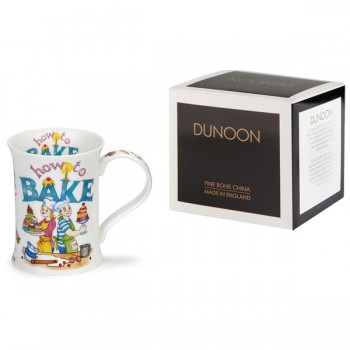 Кружка Dunoon "Инструкции по выпечке.Котсуолд" 330мл, Фарфор костяной, Dunoon, Великобритания