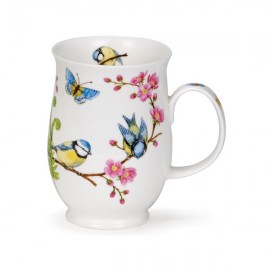 Кружка Dunoon "Лазоревка на ветке.Саффолк" 310мл, Фарфор костяной, Dunoon, Великобритания