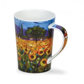 Кружка Dunoon "Подсолнечное поле.Аргайл" 500мл, Фарфор костяной, Dunoon, Великобритания