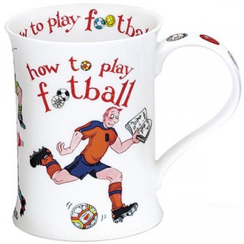 Кружка Dunoon "Инструкция для игры в футбол.Котсуолд" 330мл, Фарфор костяной, Dunoon, Великобритания