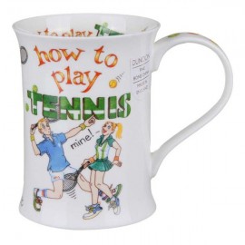Кружка Dunoon "Инструкция для игры в теннис.Котсуолд" 330мл, Фарфор костяной, Dunoon, Великобритания