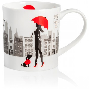 Кружка Dunoon "Зонтик.Оркни" 350мл, Фарфор костяной, Dunoon, Великобритания