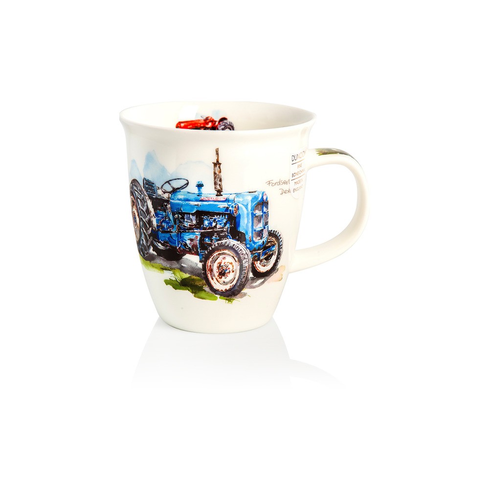 Кружка Dunoon "Трактор синий.Невис" 480мл, Фарфор костяной, Dunoon, Великобритания