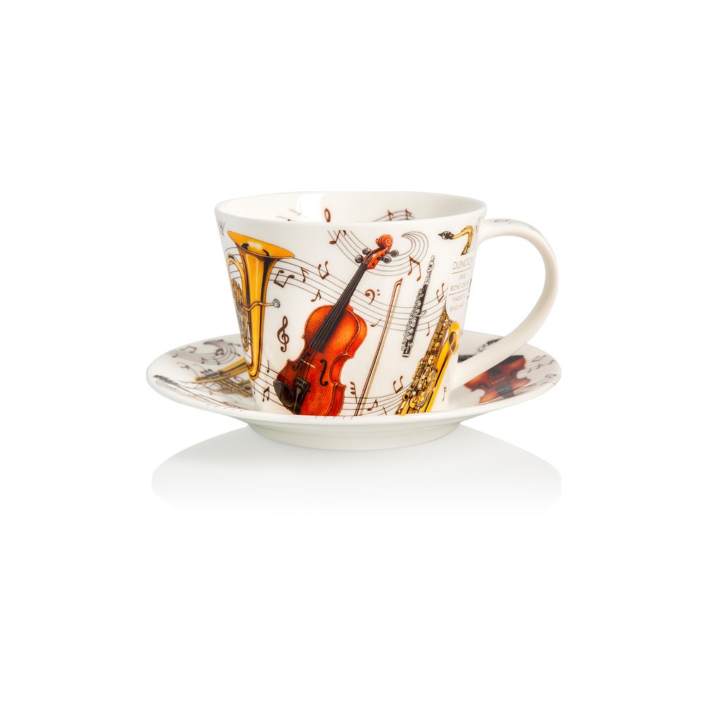 Чашка чайная с блюдцем Dunoon "Симфония.Айлей" 350мл, Фарфор костяной, Dunoon, Великобритания