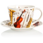 Чашка чайная с блюдцем Dunoon "Симфония.Айлей" 350мл, Фарфор костяной, Dunoon, Великобритания