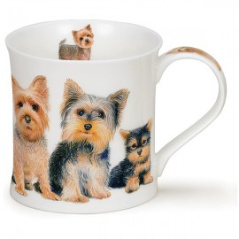 Кружка Dunoon "Йоркширские терьеры.Уэссекс" 300мл, Фарфор костяной, Dunoon, Великобритания