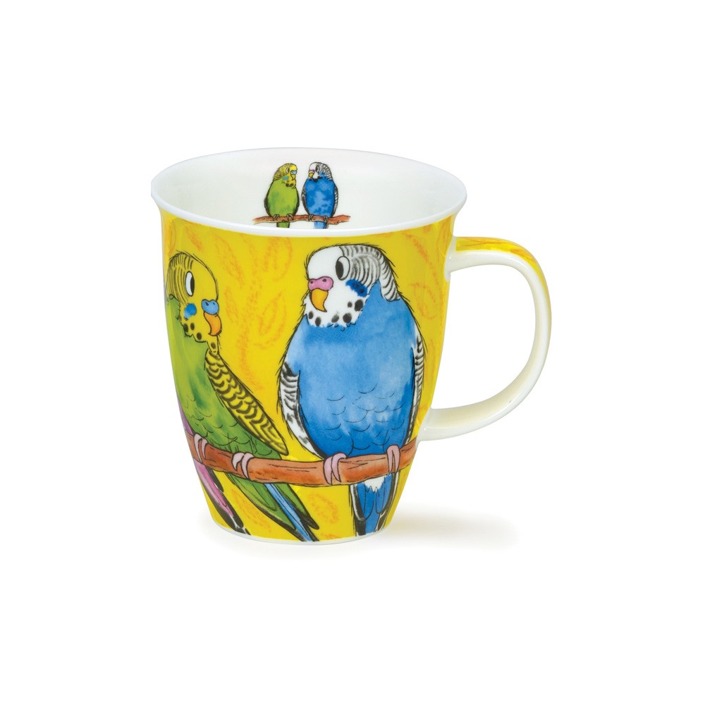 Кружка Dunoon "Волнистые попугаи.Невис" 480мл, Фарфор костяной, Dunoon, Великобритания