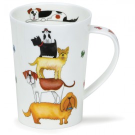 Кружка Dunoon "Пирамида собак.Аргайл" 500мл, Фарфор костяной, Dunoon, Великобритания