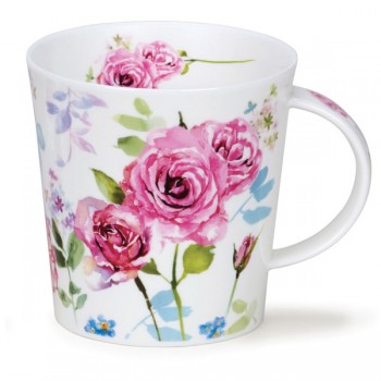 Кружка Dunoon "Загородные цветы.Розы.Кернгорм" 480мл, Фарфор костяной, Dunoon, Великобритания