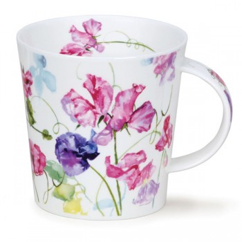 Кружка Dunoon "Загородные цветы.Горошек.Кернгорм" 480мл, Фарфор костяной, Dunoon, Великобритания