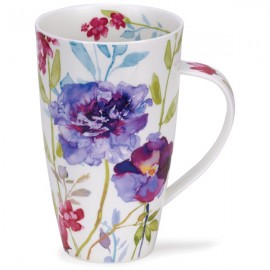 Кружка Dunoon "Цветение.Хенли" 600мл (фиолетовая), Фарфор костяной, Dunoon, Великобритания