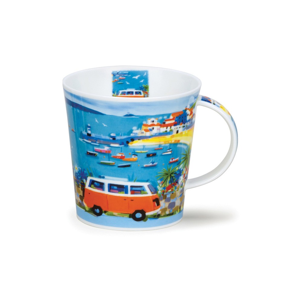Кружка Dunoon "Залив,оранжевый автобус.Кернгорм" 480мл, Фарфор костяной, Dunoon, Великобритания