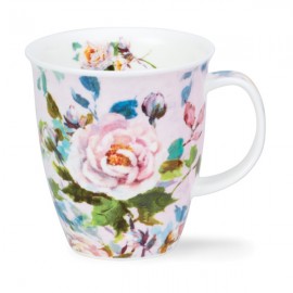 Кружка Dunoon "Пионы.Невис" 480мл, Фарфор костяной, Dunoon, Великобритания