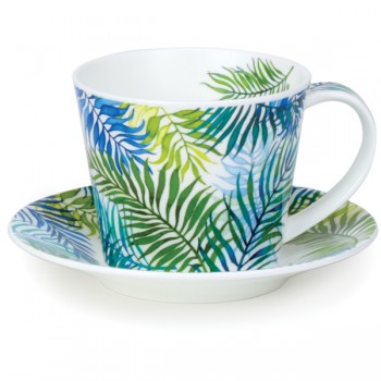 Чашка с блюдцем Dunoon "Пальмовая ветвь.Айлей" 350мл, Фарфор костяной, Dunoon, Великобритания