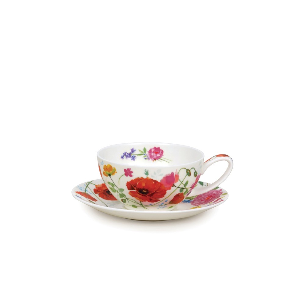 Чашка чайная с блюдцем Dunoon "Дикий сад" 250мл, Фарфор костяной, Dunoon, Великобритания