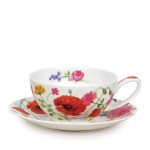 Чашка чайная с блюдцем Dunoon "Дикий сад" 250мл, Фарфор костяной, Dunoon, Великобритания