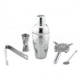 Набор из 5 предметов с шейкером для приготовления коктейля "Праздник жизни", Сталь нержавеющая, Gorham, США