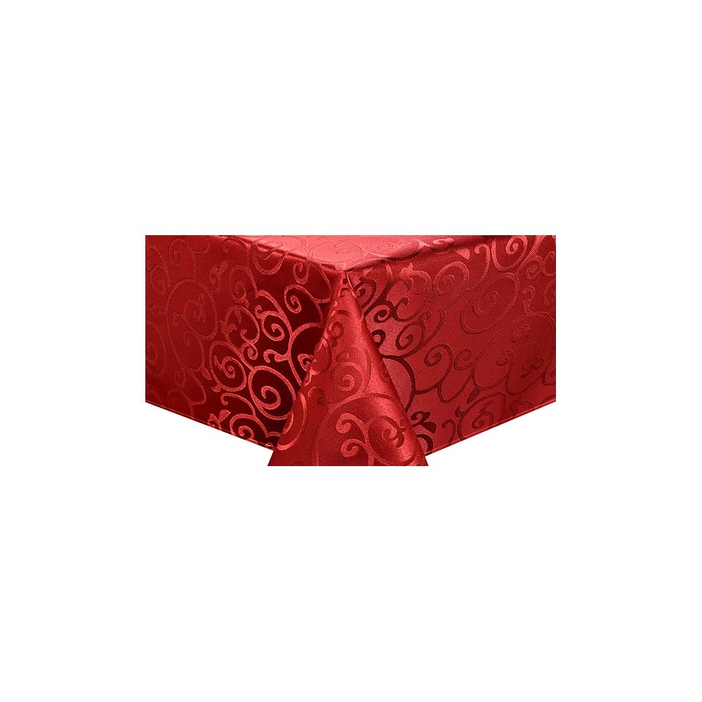 Скатерть 150х365см "Версаль" (красная), полиэстер., Harman, США