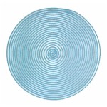 Салфетка подстановочная круглая 38см (голубой), ПВХ, Harman, США