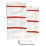 Набор из 2 полотенец 40х60см (красная полоса), Текстиль, Harman, США