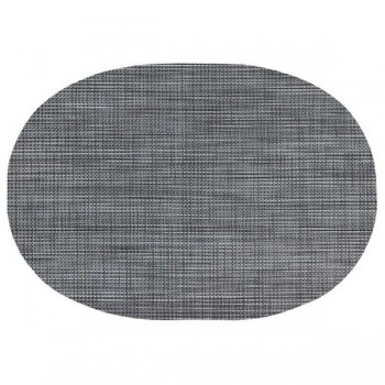 Салфетка подстановочная овальная 33х46см "Рио" (чёрный), винил, Harman, США