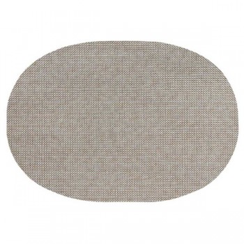 Салфетка подстановочная овальная 33х46см "Рио" (металлик), винил, Harman, США