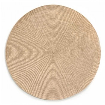 Салфетка подстановочная круглая 38см "Улитка" (песочная), ПВХ, Harman, США