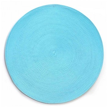 Салфетка подстановочная круглая 38см "Улитка" (голубая), ПВХ, Harman, США