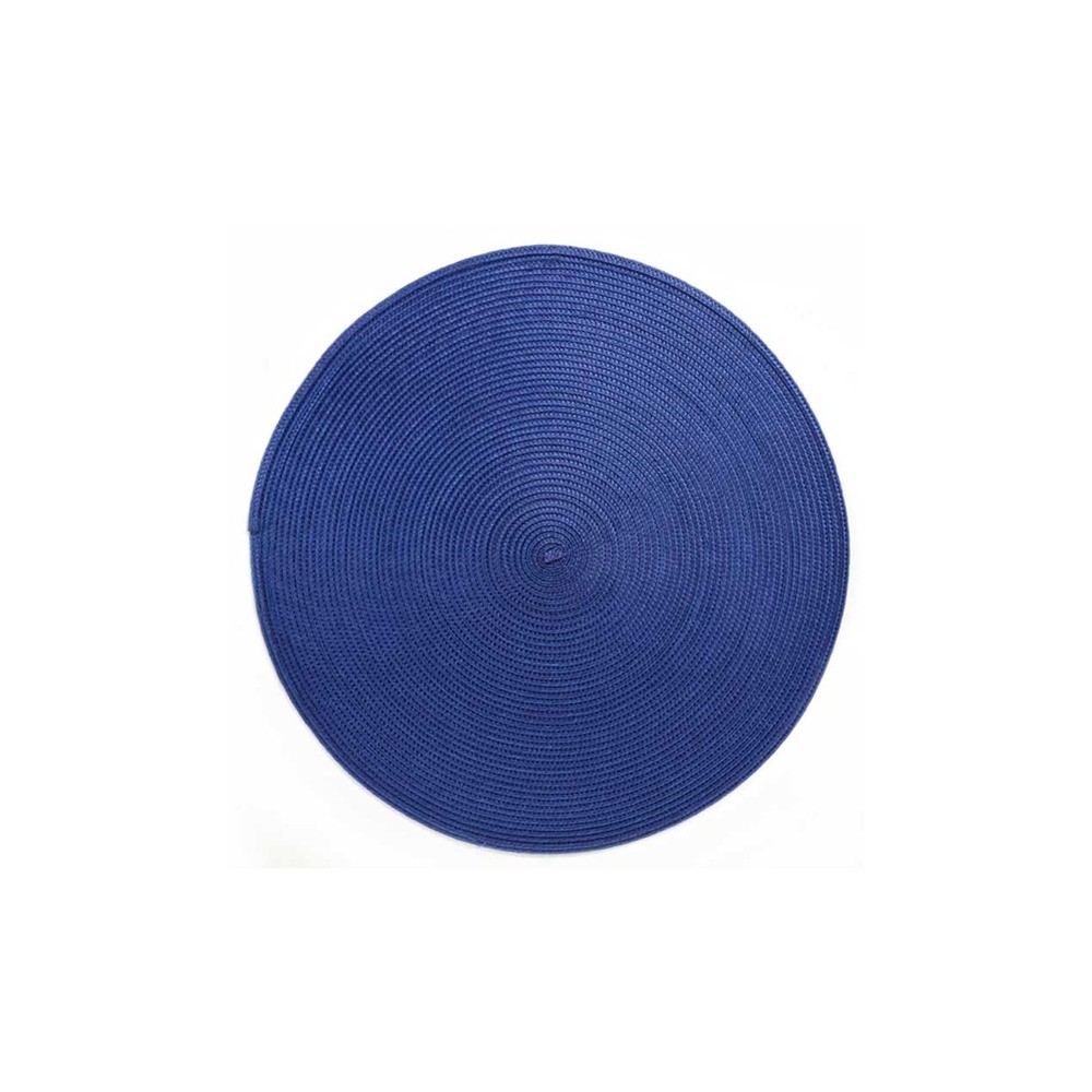 Салфетка подстановочная круглая 38см "Улитка" (синяя), ПВХ, Harman, США