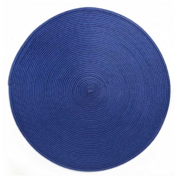 Салфетка подстановочная круглая 38см "Улитка" (синяя), ПВХ, Harman, США