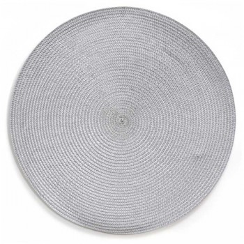 Салфетка подстановочная круглая 38см "Улитка" (серая), ПВХ, Harman, США