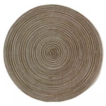 Салфетка подстановочная круглая 38см "Кипр" (бежевая), ПВХ, Harman, США