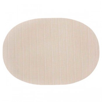 Салфетка подстановочная овал 38см "Линия" (шампань), ПВХ, Harman, США